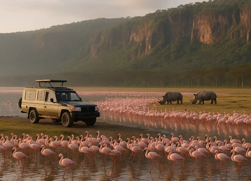 6 Days Maasai Mara to Nakuru to Amboseli Private Tour